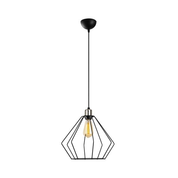 Juodos spalvos metalinis pakabinamas šviestuvas Opviq lights Aristea-image-2