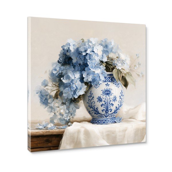 Spausdintas paveikslas tapyba ant drobės 60x60 cm Porcelain Vase – Styler-image-3