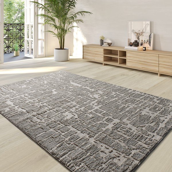 Kilimas pilkos spalvos 140x200 cm Lima – Universal-image-1