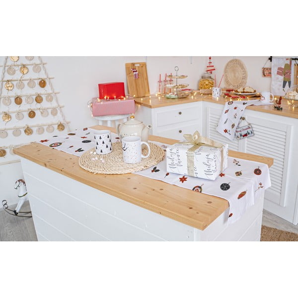Kalėdinis medvilninis stalo takelis 140x40 cm Lets Go Decorate - Butter Kings-image-1
