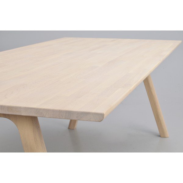 Iš ąžuolo masyvo prailginamas valgomojo stalas 95x220 cm Clapperton – Rowico-image-2