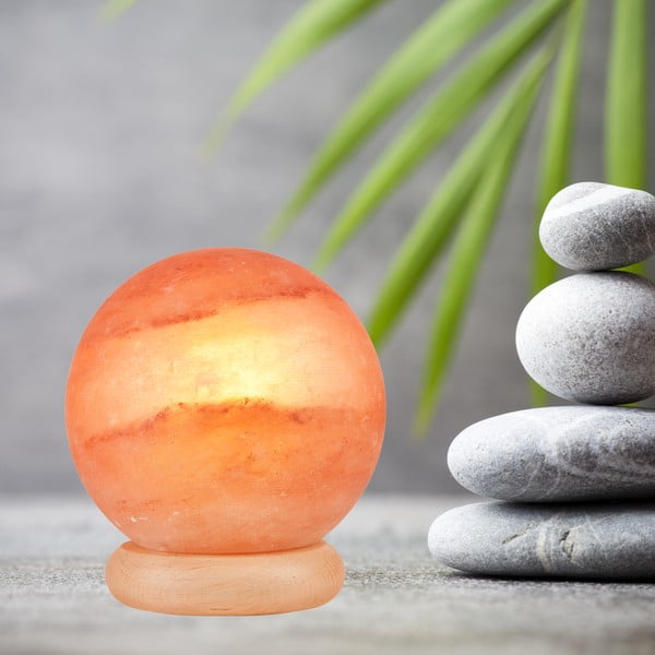 Oranžinė druskos lempa, aukštis 16 cm Sally - LAMKUR-image-1