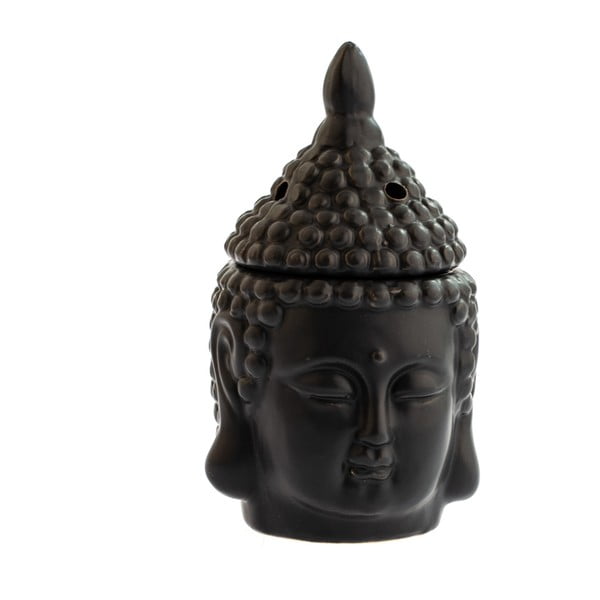 Juoda keraminė aromaterapinė lempa "Dakls Buddha