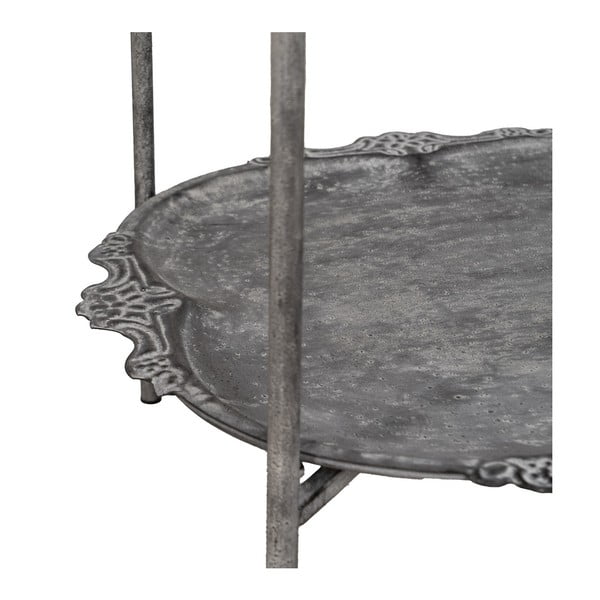 Pilkos spalvos iš metalo pastatoma lentyna 45x144x45 cm Mireille – Ixia-image-3
