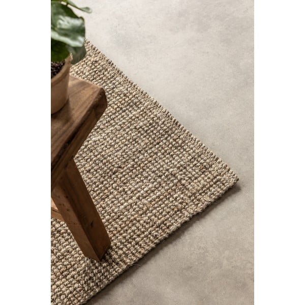 Taupe spalvos iš džiuto kilimas 80x200 cm Bouclé – Hanse Home-image-4