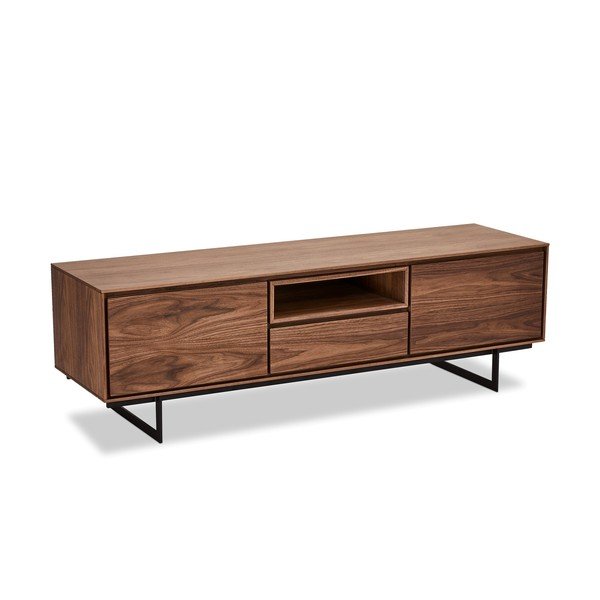 Rudas televizoriaus staliukas iš riešutmedžio Furnhouse Tokyo-image-2
