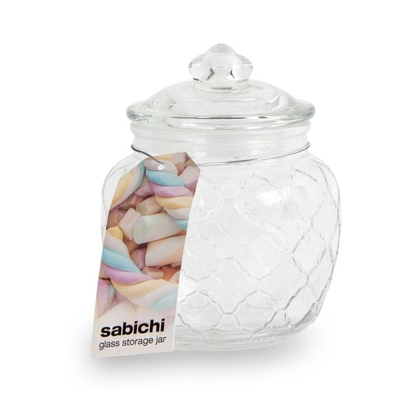 Stiklinis indelis su dangteliu saldumynams "Sabichi", 600 ml