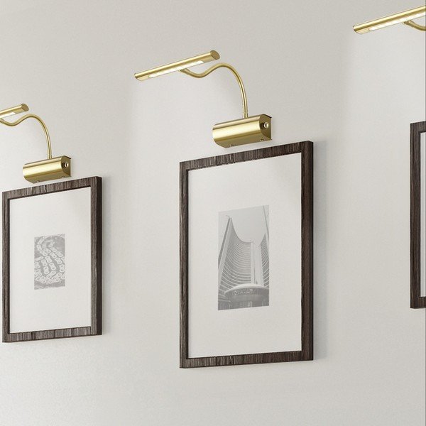 Žalvario spalvos sieninė lempa LED su sulankstoma konstrukcija/su pritemdymo funkcija Curtis – Trio-image-1