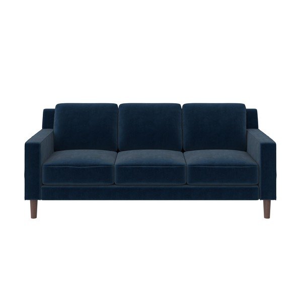 Iš velveto sofa mėlynos spalvos 83 cm Brynn – Støraa