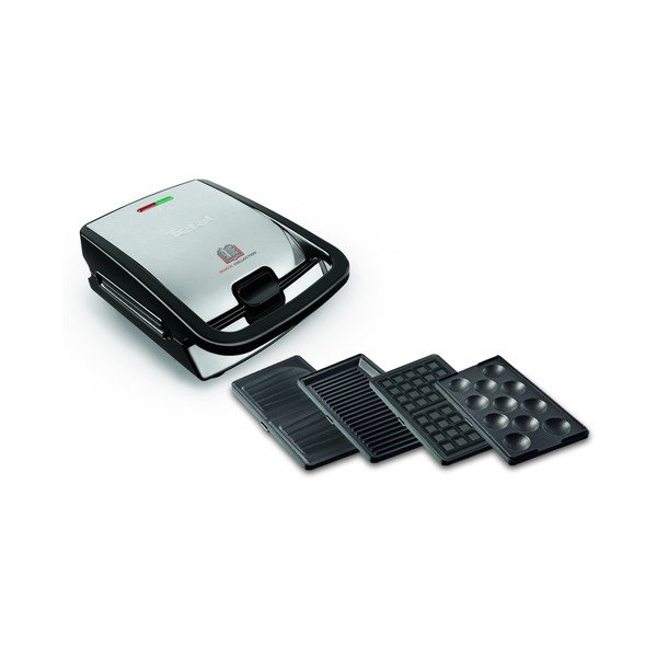 Sidabrinės spalvos sumuštinių keptuvė Snack Collection - Tefal