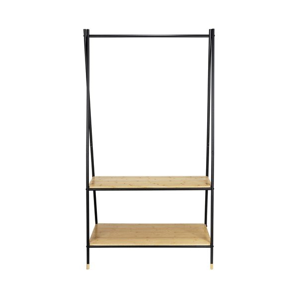 Juodos/natūralios spalvos metalinis drabužių stovas Loft - Wenko-image-3