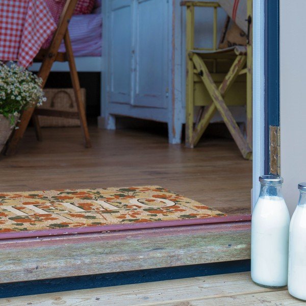 Iš kokoso pluošto grindų kilimėlis 40x60 cm Hello Floral – Artsy Doormats-image-4