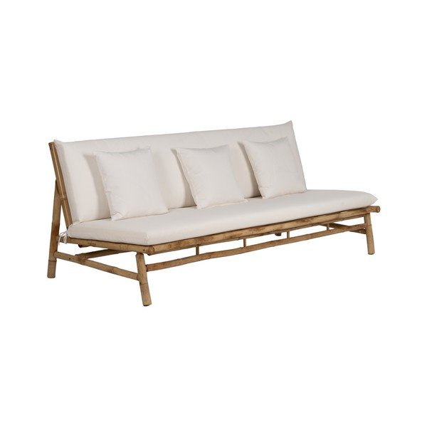 Baltos spalvos sofa 200 cm Bamboo – Ixia-image-2