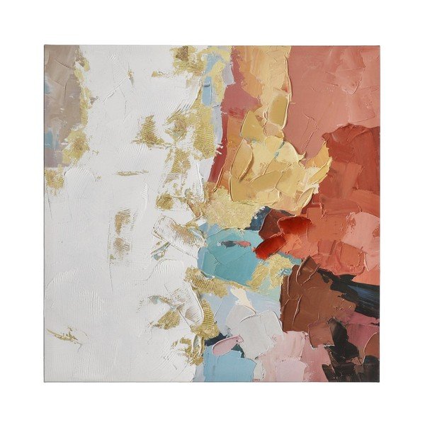 Spausdintas/su rankomis dažytais elementais paveikslas tapyba ant drobės 80x80 cm Crown – Bizzotto