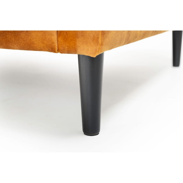 Geltonas pufas su aksominiu paviršiumi Scandic Adagio-image-3