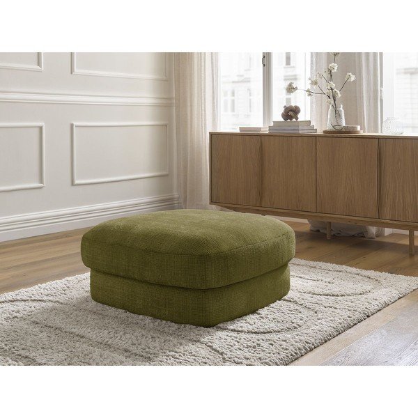 Khaki spalvos taburetė iš šenilinio audinio Leonore – Bobochic Paris-image-1