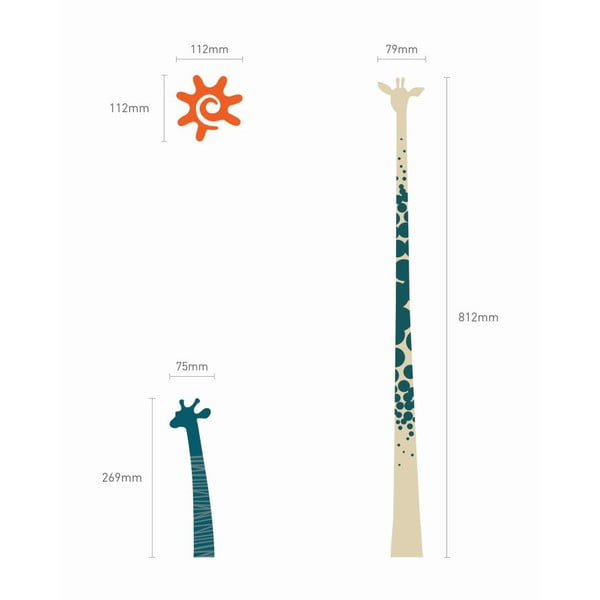 Sienų lipdukas Giraffe Queen of the Savane-image-2