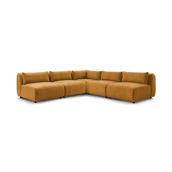 Garstyčių spalvos kampinė sofa (kintama) Jeanne - Bobochic Paris-image-3