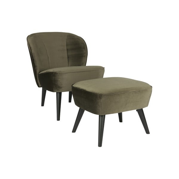 Alyvuogių spalvos pakoja WOOOD Sara-image-1