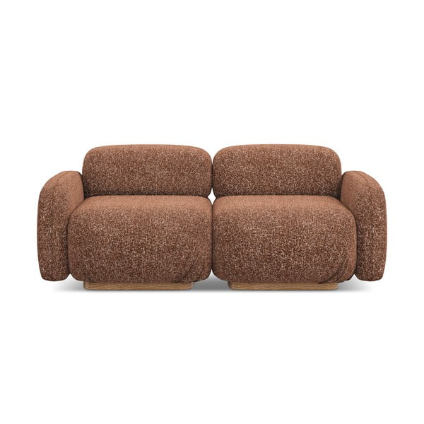 Oranžinės spalvos/rudos spalvos sofa 190 cm Ailani – Makamii