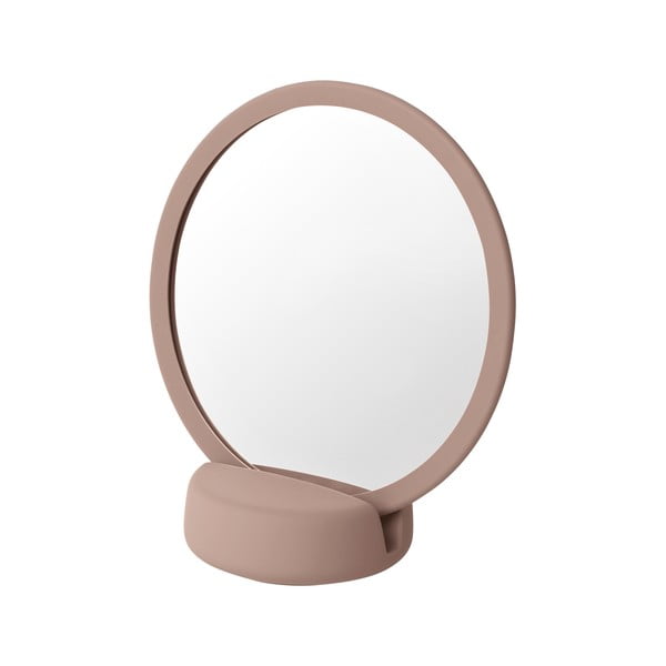 Rožinis pastatomas kosmetinis veidrodis Blomus Sono, aukštis 18,5 cm