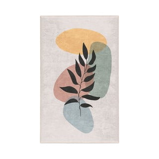 Skalbiamas kilimas kreminės spalvos 80x150 cm Illustrated Autumn – Mila Home
