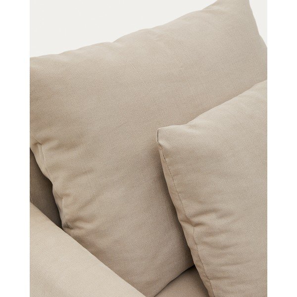 Baldų apmušalas smėlio spalvos 92 cm Nora – Kave Home-image-4