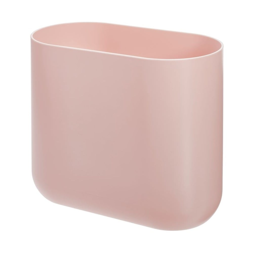 Rožinė šiukšliadėžė iDesign Slim Cade, 6,5 l