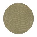 Rankų darbo iš vilnos apvalios formos kilimas khaki spalvos ø 160 cm Mesmerise Sage – Flair Rugs