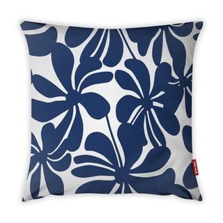 Tamsiai mėlynos ir baltos spalvos pagalvės užvalkalas Vitaus Jungle Paradiso, 43 x 43 cm