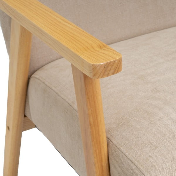 Smėlio spalvos iš šenilinio audinio krėslas Vintage – Casa Selección-image-1