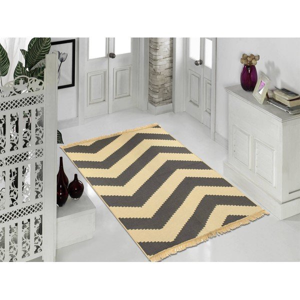 Kilimas ZigZag Grey, 60 x 90 cm-image-2