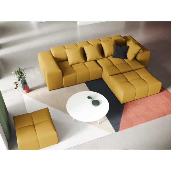 Geltona kampinė sofa (kintama) Rome - Cosmopolitan Design-image-1