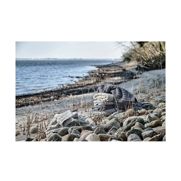 Vonios rankšluostis šviesiai pilkos spalvos iš medvilnės 70x140 cm Inu – Zone-image-2
