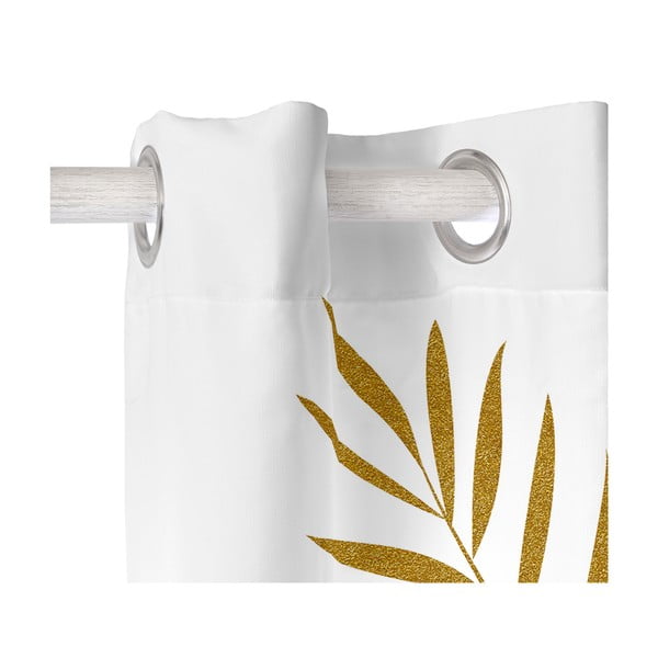 Užuolaida baltos spalvos 140x300 cm Foliage – Blanc-image-1