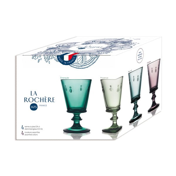 Stiklinės 4 vnt. vynui 230 ml Abeille – La Rochére-image-3