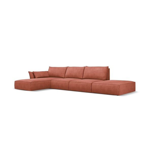 Raudona kampinė sofa (kairysis kampas) Vanda - Mazzini Sofas-image-2