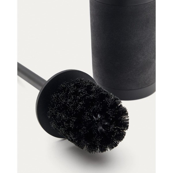 Juodos spalvos iš polirezino tualeto šepetys Sisel – Kave Home-image-2