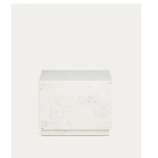 Iš marmuro šoninis stalas 50x50 cm Sorein – Kave Home-image-3