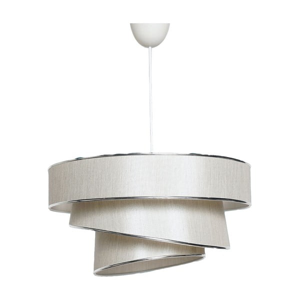 Kabantis šviestuvas kreminės spalvos/sidabrinės spalvos ø 40 cm su tekstiliniu gaubtu Couper – Opviq lights