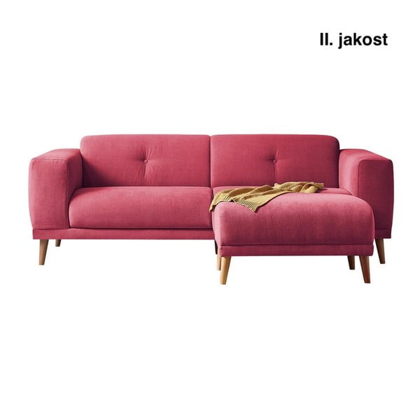 Raudona sofa su atramomis kojoms Bobochic Paris Luna