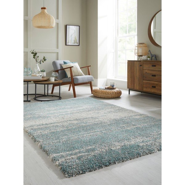 Mėlynos ir pilkos spalvos kilimas Flair Rugs Reza, 80 x 150 cm-image-4