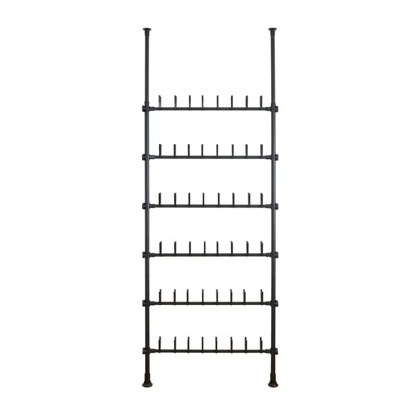 Iš metalo teleskopinė batų lentyna juodos spalvos Herkules – Wenko-image-4