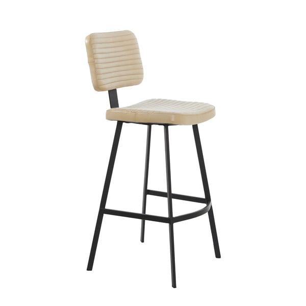 Smėlio spalvos odinė baro kėdė 103 cm Masana - Light & Living