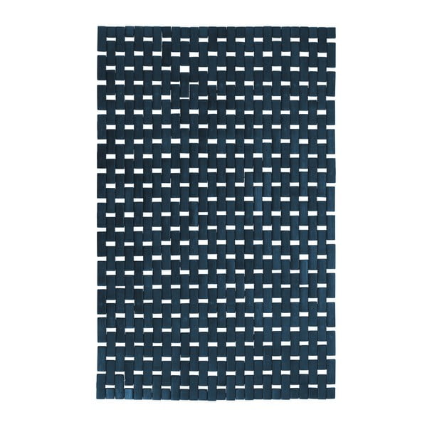 Tamsiai mėlynas bambuko vonios kilimėlis Wenko Thea, 80 x 50 cm