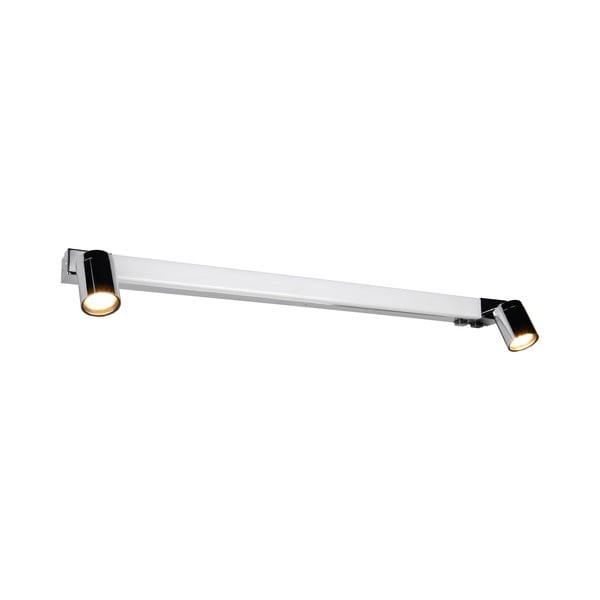 Sieninė lempa blizgios sidabrinės spalvos LED Enrico – Trio