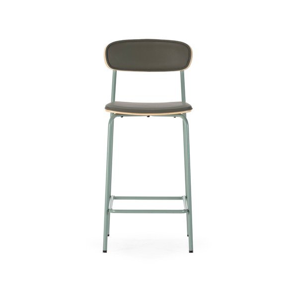 Tamsiai žalios spalvos iš audinio baro taburėtės 2 vnt. (sėdynės aukštis 65,5 cm) Saula – Marckeric-image-2