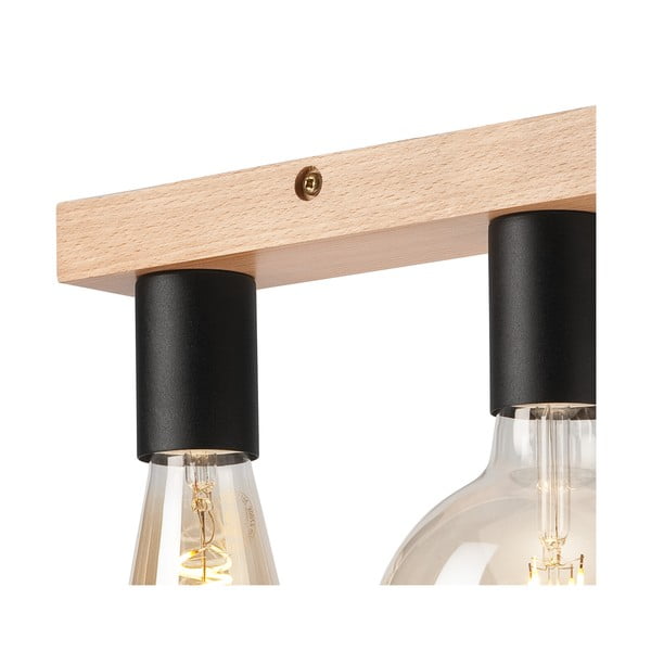 Juodas/natūralus lubinis šviestuvas - LAMKUR-image-3