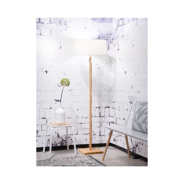 Grindinis šviestuvas su baltu atspalviu ir bambuko konstrukcija Good&Mojo Fuji-image-4