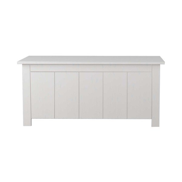 Iš pušies masyvo skrynia baltos spalvos 100x45 cm Bertram – Støraa